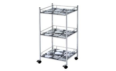 Metal Kitchen Cart, Glass Kitchen Cart, Kitchen Storage Cart, kitchen shelf